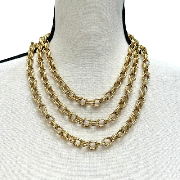 VINTAGE JOAN RIVERS 60" DOUBLE LINK NECKLACE - Picture 1 of 11